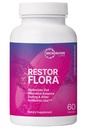 Microbioma Laboratorios Restorflora Probióticos para la Salud Digestiva - Suplementos de Salud Gut con Probióticos de Acción Dual para Mujeres, Hombres y Niños 5+ - Apoyo Bowel Regularidad & Immune Función (60 cápsulas)
