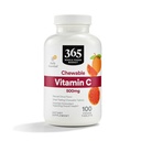 365 por Whole Foods Market, Chewable Vitamin C 500mg, Natural Citrus Flavor, Vegan, 100 Tablets
