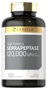 Carlyle Serrapeptase 120000 SPU ← 120 Capsules ← Apoyo Sinus Health ¦ Gluten Free Enzyme Supplement