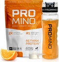 Repensar Proteína, 2X mejor que Whey Protein, Mega-Dose Leucine (EAA + BCAA), Recuperación del Musculo Ultra-Fast-Acting, NSF Certified, Construir Muscle Incluso mientras duerme* - Orange, 30 Servimientos