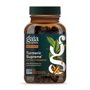 Gaia Herbs Turmeric Supreme Extra Strength - Apoyo Ocasional Swelling from Normal Wear & Tear - with Turmeric Curcumin " Black Pepper - 120 Vegan Liquid Phyto-Capsules (hasta 120-Day Supply)