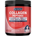 Péptidos multi colágeno Polvo con Probióticos - Tipo I II III V X - Péptidos de colágeno hidrolizado con Multivitaminas, Ácido Hialurónico " Biotina - Soporte Juntas de uñas de pelo de piel " Gut, 35 Servimientos