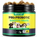 Probióticos para perros - Pre &amp; Probiotic Digestive Treats for Dog, Support Gut Health, Seasonal Allergies, Itchy Ears, Dog Supplement Soft Chews, Immune Function Support for Dogs - 120pc/Duck Flavor
