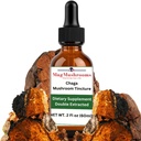 MagMushroom Chaga Mushroom Extracto Tintura líquida, Suplemento diario, doble extraído para potencia máxima, 2 Fl. oz., 60 dosis diarias