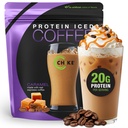 Chike Caramel High Protein Iced Coffee, 20 G Protein, 2 Shots Espresso, 1 G Sugar, Keto Friendly y Gluten Gratis, 14 Servings (14.3 Ounce)