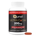Qunol CoQ10 200mg Softgels, Ultra CoQ10 - Ultra Alta Absorción Coenzima Q10 Suplementos - Suplemento Antioxidante para la Producción de Energía Vascular y Corazón, 90 Conde