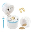 Pill Cutter - Pill Splitter con hoja de acero inoxidable para cortar pequeñas pastillas o grandes pastillas en medio o cuarto, adecuado para cortar vitaminas, tabletas