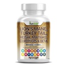 Lions Mane 3000mg 20in1 Mushroom Suplemento con Turquía Tail 2000mg Reishi 1000mg Cordyceps Chaga 1000mg Maitake Meshima Poria Cocos Shiitake Oyster Porcini Enoki 60 Conde