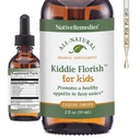 Remedios nativos Kiddie Florish - All Natural Herbal Suplemento Promueve un apetito saludable en los comedores de Picky - 59 mL