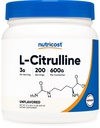 Nutricost Pure L-Citrulline (Base) Powder (600 gramos)