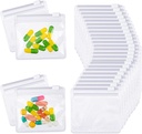 Nuanchu 96 piezas Pill Pouches Bolsas Set Reutilizable Pill Baggies transparente plástico auto sellado Medicina de viaje Organizador Almacenamiento con bloqueo de diapositivas para la medicina y pequeños artículos