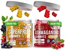 Joyli Ashwagandha & Superfruit Gummies Bundle – Mind & Body Balance + Daily Wellness Support – Vegan Multivitamin Formula with Goji, Elderberry, Vitamin C, D & Zinc – 2 Pack para adultos