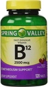 ONLY 1 IN PACK Spring Valley Fast-Dissolve Vitamin B12 2500 Mcg, Metabolism Support, 120 Tablets cerry aroma