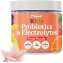 Niños Probióticos y Electrolitos Polvo - Electrolito Polvo para Hidratación, Digestivo y Soporte Inmunitario - Probióticos con Minerales Esenciales - Electrolitos Polvo No Sugar para Niños Activos