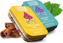 SuperMush Daily SuppleMint - 2 Flow & Focus Mints + 2 Creativity & Connection Mints - Suplementos de la menta de hongos - Lions Mane, Cordyceps y Reishi Mixed Mushrooms