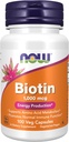 AHORA Suplementos de Alimentos, Biotina 1000 mcg, Metabolismo Aminoácidos*, Producción de Energía*, 100 cápsulas