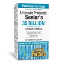 Factores naturales Último Probiótico Senior's - Suplemento Senior for Digestive & Immune Health - 35 Billion CFUs - No Gluten-Free - 30 Capsules (30 Servings)