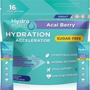 Electrolyte Powder Hidratación sin azúcar Packets Acai Berry HydroMATE 16 Sticks