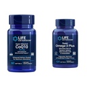 Super Ubiquinol CoQ10 con soporte mitocondrial mejorado &amp; Super Omega-3 Plus EPA/DHA Fish Oil, Sesame Lignans, Olive Extract, Krill &amp; Asta