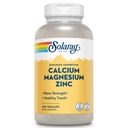 SOLARAY Calcio Magnesio Zinc Suplemento - con Calcio 1000mg, Magnesio 500mg - Hueso Salud, Función Musculo, Salud del Corazón y Soporte Inmunitario - Vegan, 60 Días Garantía, 62 Servimientos, 250 VegCaps