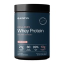 Pólvora de Proteína Gainful Collagen Whey Protein, 21g Proteína por Serving, Desflavored, Supports Muscle Recovery, Joint Health, and Skin Hydration with Grass-Fed Collagen Peptides, Vitamin C, 14 Servings