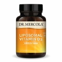 Dr. Mercola Liposomal Vitamina D3 - Apoya Corazón, Hueso & Immune Salud - 5,000 UI Por Servir - No-OMG, Soy Gratis &amp; Gluten Gratis - 30 Capsules (30 Serviciones)