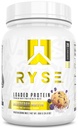 Polvo de proteína cargada RYSE - Muffin de arándanos - 25g Whey Protein Isolate " Concentrate with Prebiotic Fiber " MCTs - Low Carb, Low Sugar, Digestive-Friendly - 20 Servings / 1.5 lb Tub