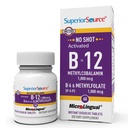 Fuente Superior No Shot Vitamin B-12 Methylcobalamin 1000 mcg, B-6, &amp; Methylfolate 1000 mcg - Apoya Energía, Cerebro y Salud del Corazón - Bariatric Friendly - 60 Tabletas de Dissolver Sublingual