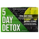 Strip 5 Day Detox Cleanse - Complete Body Cleanse ← Remove Toxins " Unwanted Impurities - Natural, Healthy Cleansing Support for Liver, Urinary Tract, Kidney, Digestive System - 40 cápsulas