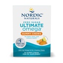 Nordic Naturals Zero Sugar Ultimate Omega Gummy Chews - Frutas Tropicales - 54 Gummy Chews - No GMO - Bienestar Optimal - 27 Servings