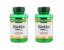 Juego de 2 Bounty® Biotin 5000 mcg de la naturaleza, 150 Softgels