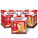 Quest Nutrition List to Drink Salted Caramel Protein Shake, 30g Protein, 3g Net Carbs, Gluten Free, Keto Friendly, 11 fl.oz 4 Count(Pack of 3)