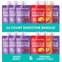 Diseñador Wellness Protein Smoothies Variety Pack y mixed Berry Bundle