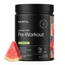 Gainful Caffeine Free Pre Workout Powder with Creatine, Watermelon Flavor, Supports Strength, Endurance, " Recovery, BCAAs, Beta Alanine, L-Citrulline, No Artificial Ingredients, 20 Servings