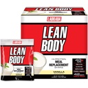 Labrada Lean Body MRP All-In-One Vanilla Meal Replacement Shake, 40g Protein, Whey Blend, 8g Grasas saludables Fiber de EFA, 22 Vitaminas y Minerales , Sin color artificial, Gluten Free, (42 Packets)