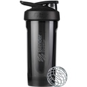 BlenderBottle Strada Tritan Shaker Bottle with Locking Lid, 28-Ounce, Black