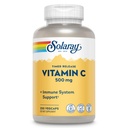 SOLARAY Vitamina C 500mg, lanzamiento de dos etapas - Antioxidante e Inmuno Apoyo Suplemento - Vitamina C con Rosa HIPS y Acerola, Vegan, Gluten Libre, Garantía de 60 días, 250 Servimientos, 250 VegCaps