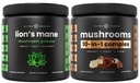 NutraChamps Lions Mane Powder y 10 en 1 Mushroom Powder