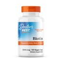 La mejor biotina del médico apoya el cabello, la piel, las uñas, la energía más alta, el sistema nervioso, no GMO, Vegan, Gluten Gratis, 120 Conde