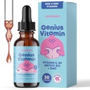 JoySpring Kids B Complex ← Vitamin B Complex Liquid Drops with Elderberry, Zinc &amp; Vitamina C TENIDO Soporte para el bienestar general (1 fl oz) 30 Actuaciones