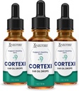 Justified Laboratories (3 Pack Cortexi Ear Drops Cortexi Healthy Eardrum Oil Supports Healthy Ears Premium Blend of Essential Oils 3 Bottles