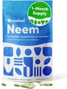 Pure Herbal Neem Leaf Capsules - 180 Conde 330 mg - No Aditivos - Vegan