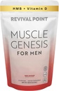 Muscle Genesis HMB y Vitamina D3 Suplemento con MyHMB, Calcio y VIT C – 5000mg Por Serving – promueve la recuperación, la masa muscular magra y el envejecimiento saludable en los hombres