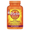 Metamucil, Psyllium Husk Capsules, 160 cápsulas, 3 en-1 Fiber Suplemento, Daily Psyllium Husk Fiber Capsules Ayuda Apoyo Digestive Health by Promoting Regularity*, Ayuda Suplemento Daily Fiber Intake