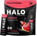 Halo Hydration - Electrolyte Drink Mix ← Hydration Powder Packets ← Watermelon Flavor – para los deportes y el ciclismo ← Easy Open Single Serving Stick (24 Pack)