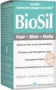 BioSil por factores naturales, pelo, piel, uñas, soportes Crecimiento saludable y fuerza, Collagen vegano, Elastin y generador de queratina, 60 cápsulas