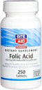 Rite Aid Folic Acid, 667 mcg DFE Folate / 400 mcg Folic Acid, 250 Tablets ← Dietary Supplement ← Folic Acid 400 MCG ← Vitaminas prenatales con ácido fólico