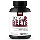 Factor de fuerza Total de remolacha de presión arterial Soporte con extracto de semilla de uva de uva de uva de uva de oveja no GMO para la salud cardíaca, la circulación, " Flujo de sangre, 120 conteo