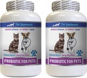 Probióticos para perros y enzimas digestivas Polvo - PROBIOTICS para mascotas - Gatos para perros - Bad Gas y Trucos de respiración - Advanced Immune Boost - Probióticos para perros para mal aliento - 2 Botellas (120 Treats)