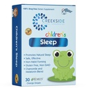 Creekside Naturals El sueño infantil, con melatonina y manzanilla, azúcar cero, Vegan, pediatra Formulado, sabor de sueño naranja, 30 EZ Melt Tablets